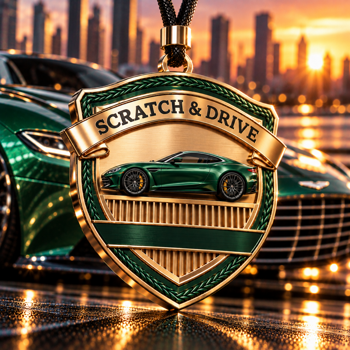 Scratch & Drive Racing Green Edition – Premium Autoduft-Set im Aston-Martin-Stil