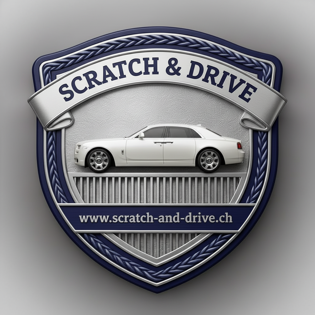 Scratch & Drive Slate Edition – Produkt-Badge im Rolls-Royce Design