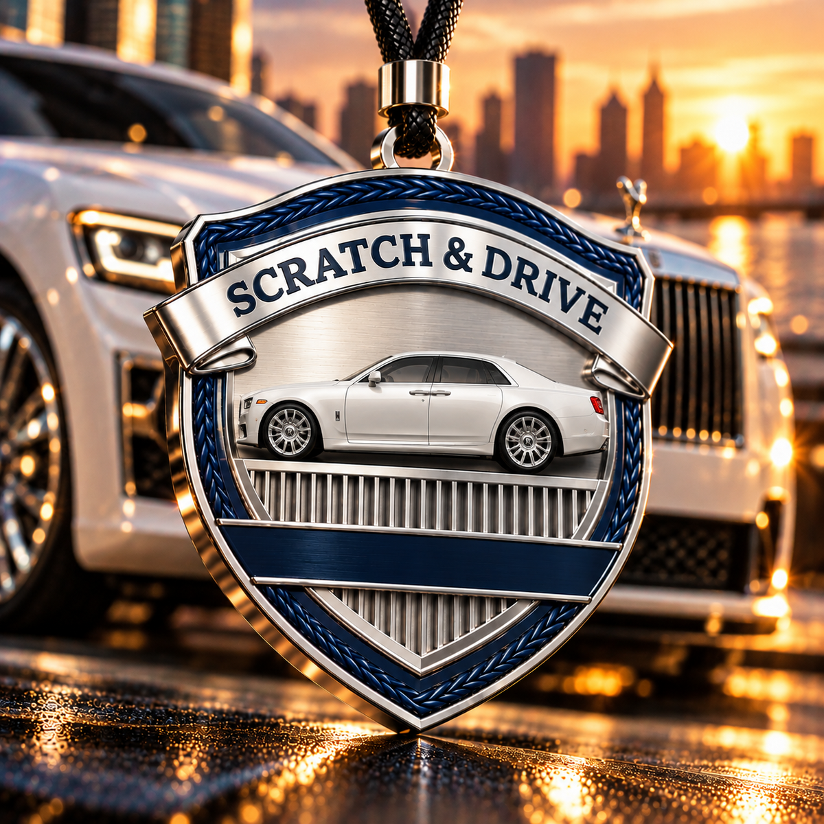 Scratch & Drive Slate Edition – Premium Autoduft-Set im Rolls-Royce-Stil